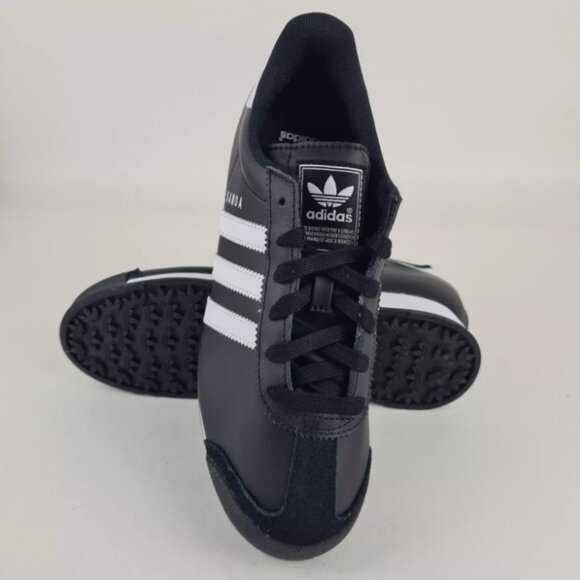 Adidas Originals SAMOA J G20687 Leather Shoes Black White - Picture 12 of 13